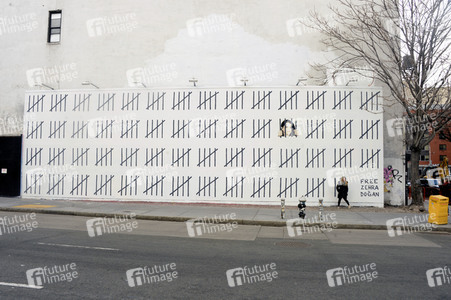 Banksy Protest gegen die Inhaftierung von Zehra Dogan in New York