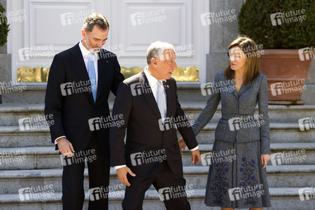 Das spanische Königspaar empfängt Marcelo Rebelo de Sousa in Madrid