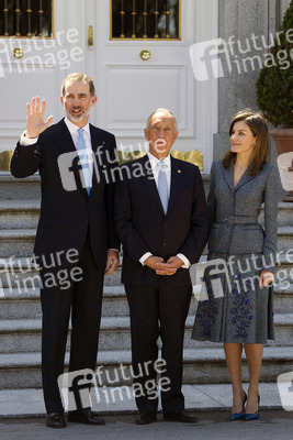 Das spanische Königspaar empfängt Marcelo Rebelo de Sousa in Madrid
