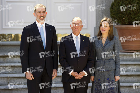 Das spanische Königspaar empfängt Marcelo Rebelo de Sousa in Madrid