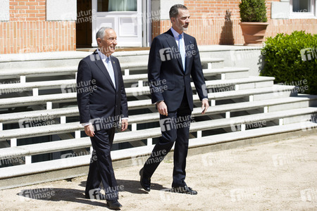 Das spanische Königspaar empfängt Marcelo Rebelo de Sousa in Madrid
