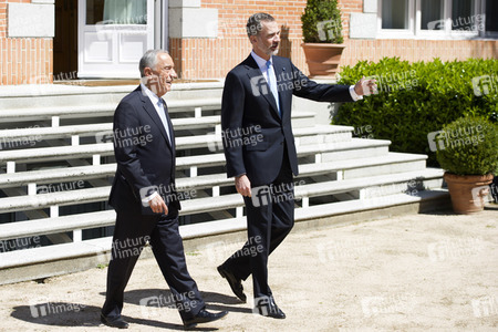Das spanische Königspaar empfängt Marcelo Rebelo de Sousa in Madrid