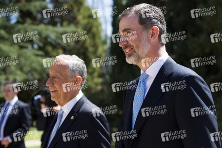 Das spanische Königspaar empfängt Marcelo Rebelo de Sousa in Madrid