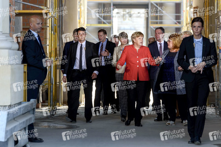 Angela Merkel emfpängt Emmanuel Macron in Berlin