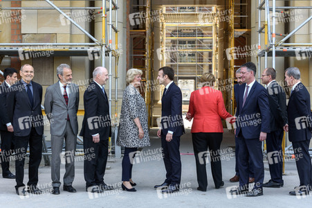 Angela Merkel emfpängt Emmanuel Macron in Berlin