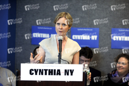 Wahlkampfveranstaltung von Cynthia Nixon in New York