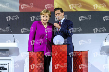 Eröffnungsrundgang der Kanzlerin auf der Hannover Messe 2018