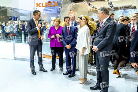Eröffnungsrundgang der Kanzlerin auf der Hannover Messe 2018