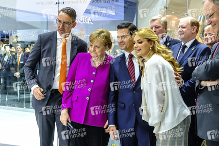 Eröffnungsrundgang der Kanzlerin auf der Hannover Messe 2018
