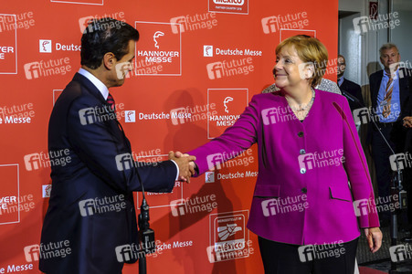 Eröffnungsrundgang der Kanzlerin auf der Hannover Messe 2018