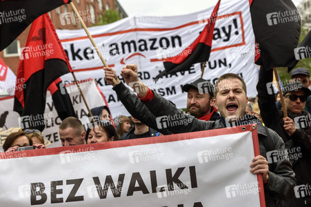 Amazon Mitarbeiter Demonstration in Berlin