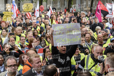 Amazon Mitarbeiter Demonstration in Berlin