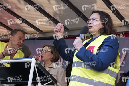 Amazon Mitarbeiter Demonstration in Berlin