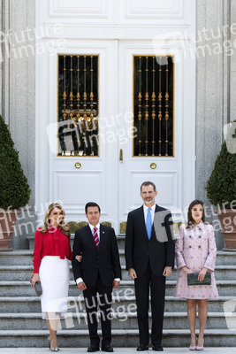 Das spanische Königspaar empfängt Enrique Pena Nieto in Madrid