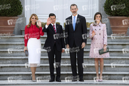 Das spanische Königspaar empfängt Enrique Pena Nieto in Madrid