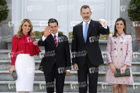 Das spanische Königspaar empfängt Enrique Pena Nieto in Madrid