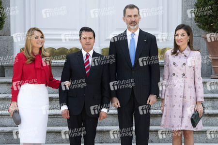 Das spanische Königspaar empfängt Enrique Pena Nieto in Madrid