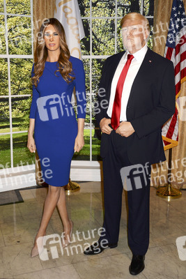 Enthüllung der Wachsfigur von Melania Trump in New York