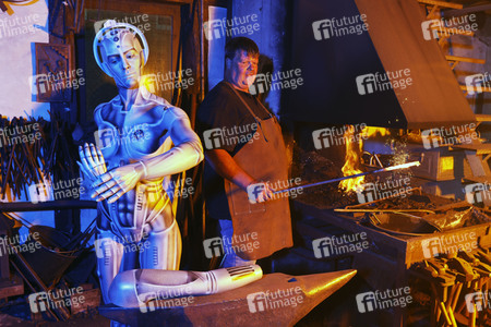GEEK ART: Menschmaschine / Man-Machine Bodypainting