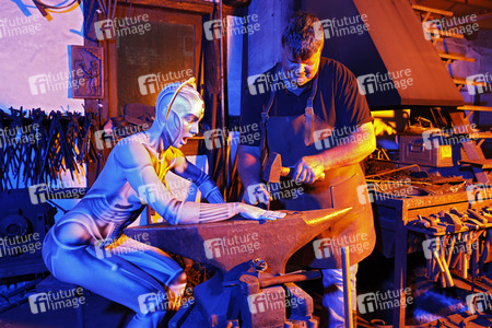 GEEK ART: Menschmaschine / Man-Machine Bodypainting