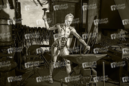 GEEK ART: Menschmaschine / Man-Machine Bodypainting
