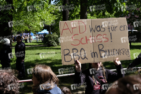 Protest gegen AfD Sommerfest in Berlin