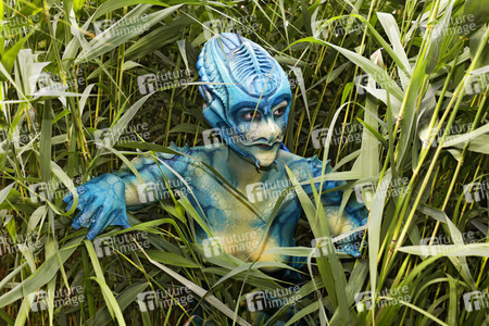 GEEK ART: See-Kreatur / Sea Creature Bodypainting