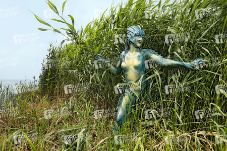 GEEK ART: See-Kreatur / Sea Creature Bodypainting