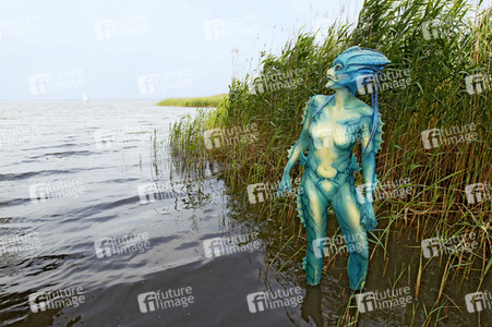 GEEK ART: See-Kreatur / Sea Creature Bodypainting