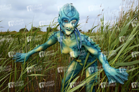 GEEK ART: See-Kreatur / Sea Creature Bodypainting