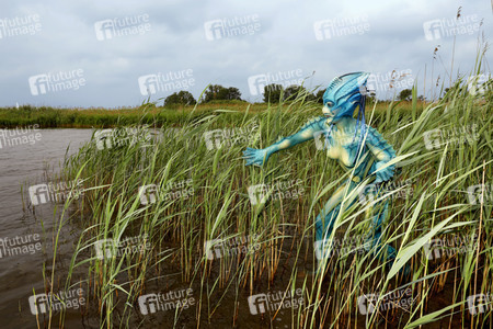 GEEK ART: See-Kreatur / Sea Creature Bodypainting