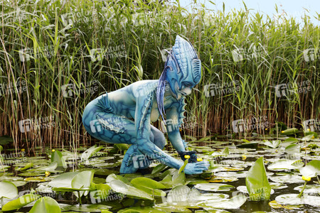 GEEK ART: See-Kreatur / Sea Creature Bodypainting