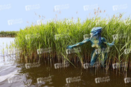 GEEK ART: See-Kreatur / Sea Creature Bodypainting