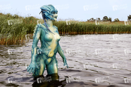 GEEK ART: See-Kreatur / Sea Creature Bodypainting
