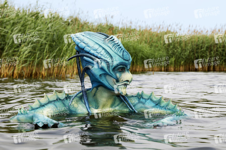 GEEK ART: See-Kreatur / Sea Creature Bodypainting