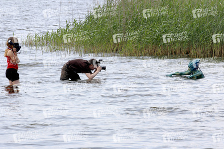 GEEK ART: See-Kreatur / Sea Creature Bodypainting