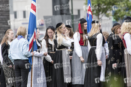 Feier zum isländischen Unabhängigkeitstag in Reykjavik