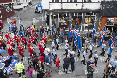 Feier zum isländischen Unabhängigkeitstag in Reykjavik