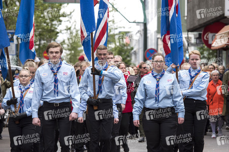 Feier zum isländischen Unabhängigkeitstag in Reykjavik