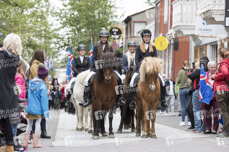 Feier zum isländischen Unabhängigkeitstag in Reykjavik