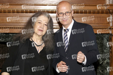 Martha Argerich in Rathaus in Hamburg