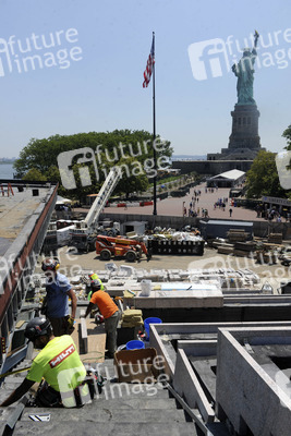 Pressetermin  zu den Bauarbeiten am Statue of Liberty Museum in New York