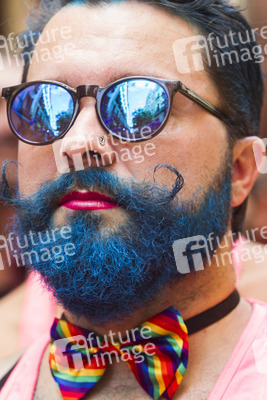 Heeled Shoes Wettlauf auf der Madrid Gay Pride 2018