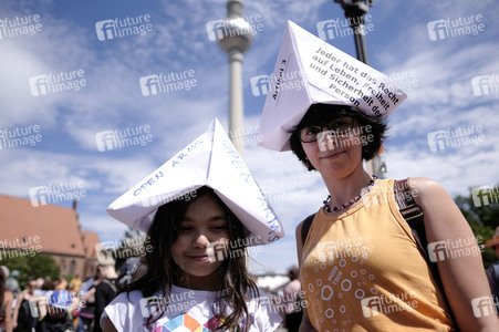 Demonstration für Seenotrettung auf dem Mittelmeer in Berlin