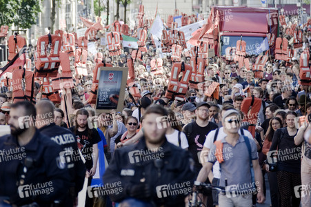 Demonstration für Seenotrettung auf dem Mittelmeer in Berlin