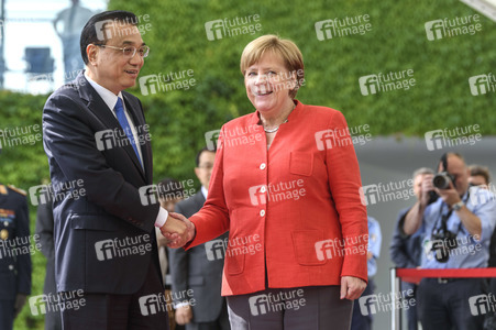 Angela Merkel empfängt Li Keqiang in Berlin