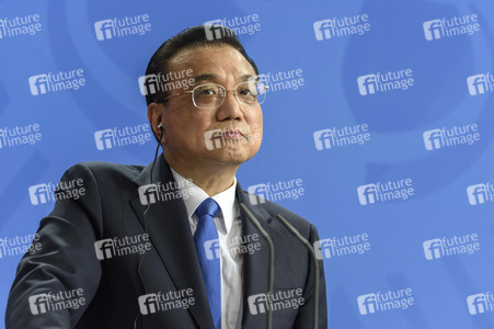Pressekonferenz mit Angela Merkel und Li Keqiang in Berlin