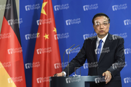 Pressekonferenz mit Angela Merkel und Li Keqiang in Berlin