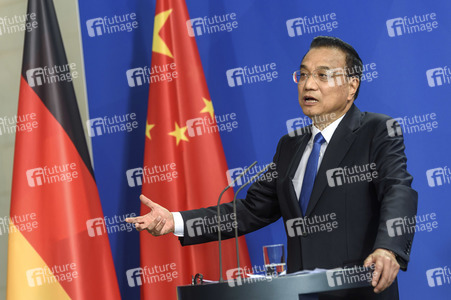 Pressekonferenz mit Angela Merkel und Li Keqiang in Berlin
