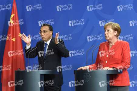 Pressekonferenz mit Angela Merkel und Li Keqiang in Berlin